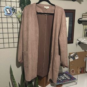 Suede Like Cardigan Size L
